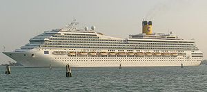 Costa Fortuna Cruise Ship Sail By